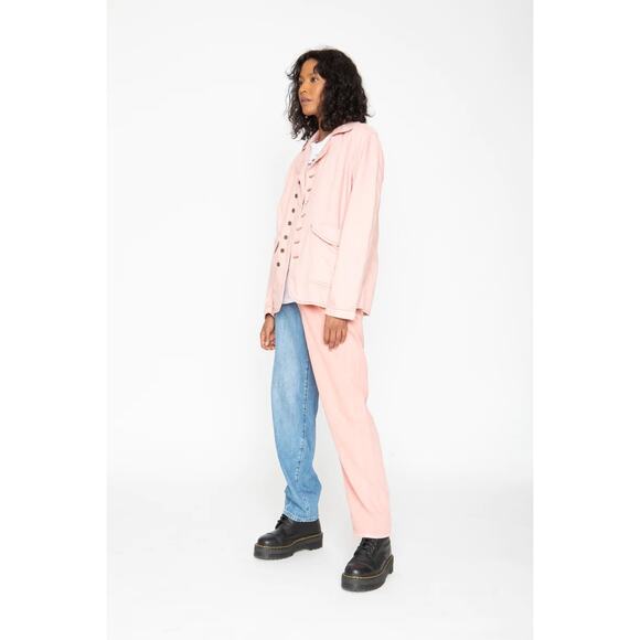 Sandrine Rose  Empire Petal Pink Utility Shirt Jacket - M - Picture 1 of 7
